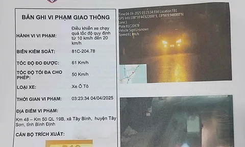Hé lộ danh tính tài xế 9 lần vượt tốc độ chỉ trong 15 ngày, nhận ngay "trát phạt" gần 37 triệu đồng