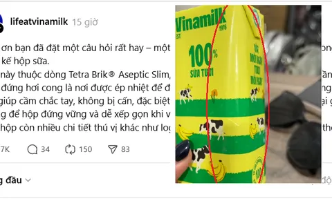 "Bất thường" hộp sữa của Vinamilk, sự thật hút gần 10.000 lượt tương tác