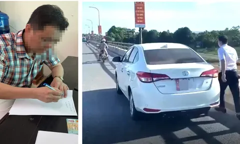 Đã rõ danh tính người đàn ông thản nhiên đỗ xe trên cầu, vứt đồ xuống sông ở Thanh Hóa, bị phạt 13,5 triệu đồng