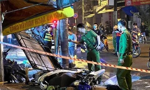 Sau tiếng  "cướp, cướp", 2 xe máy lao lên vỉa hè, 2 người tử vong: Những dữ liệu ban đầu từ hiện trường thương tâm