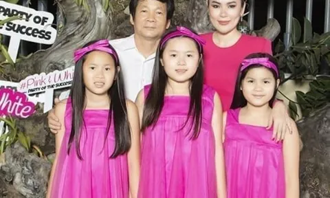 Sinh cho chồng đại gia liên tiếp 3 con gái, hoa hậu Trà Vinh đặt tên các con giống hệt nhau rất hay