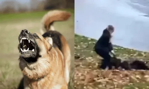 Khoảnh khắc cậu bé hoảng loạn bị chó dữ tấn công, người chủ lạnh lùng bỏ chạy