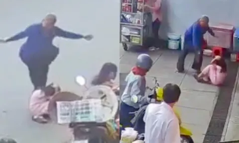 Vĩnh Long: Bé gái bị mẹ ruột đánh đập dã man ngoài chợ, người đi đường không ai can ngăn