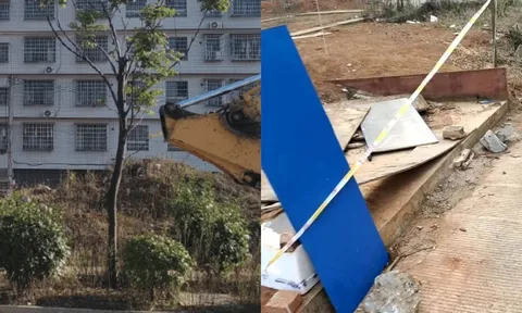 Xót xa bé trai rơi xuống hố ga tử vong, người cha lao xuống cứu con trong vô vọng