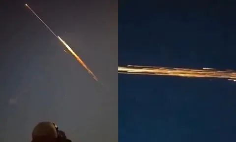 Vật thể bí ẩn rơi từ bầu trời xuống khiến hàng nghìn người kinh ngạc trước cảnh tượng hiếm gặp