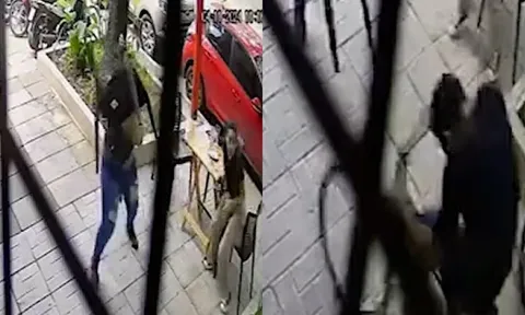 Clip: Người phụ nữ tung chiêu ném ghế hạ gục tên trộm điện thoại đang bỏ chạy