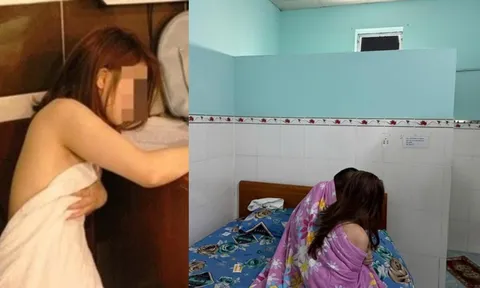 Đôi nam nữ đang 'vui vẻ' vội lấy chăn che thân khi cảnh sát đột kích nhà nghỉ bắt tại trận