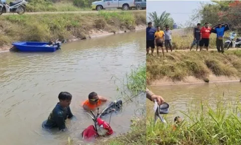 Thái Lan: Phát hiện thi thể thanh niên 19 tuổi dưới kênh sau 2 ngày không liên lạc được, hiện trường xót xa