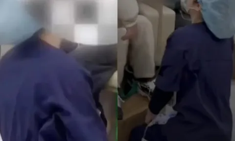 Clip: Y tá bị ép quỳ gối vì làm chảy máu bệnh nhân khi tiêm, MXH dậy sóng