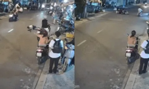 Clip: Phẫn nộ, người phụ nữ đi SH Mode bỏ chạy sau va chạm ở TP.HCM, kéo lê cả ân nhân vừa giúp mình