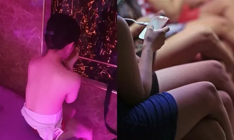 Đột kích 'động bàn tơ' bắt tại trận 10 khách nam đang vui vẻ với tiếp viên nữ khỏa thân