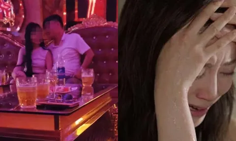 Lao vào phòng VIP, vợ bắt tại trận chồng đang đụng chạm quá mức với gái tay vịn
