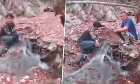 Hiện tượng lạ: Nước ngầm bất ngờ phun trào từ lòng đất khô cạn quanh năm sau trận động đất, chuyên gia lý giải