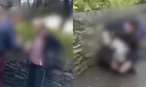 Clip: Phẫn nộ người đàn ông thẳng tay tát nam sinh trước cổng trường vì lỡ va chạm gương xe