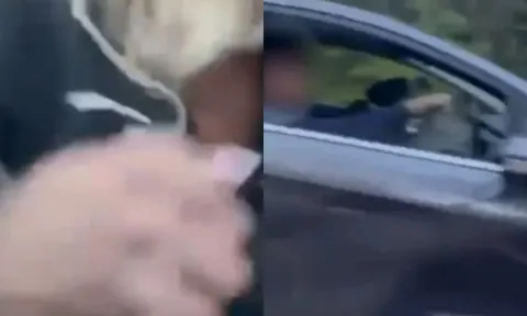 Clip: Nữ tài xế mất kiểm soát lao ra đập kính, đấm nắp capo xe khác sau khi va chạm giao thông , cư dân mạng cạn lời