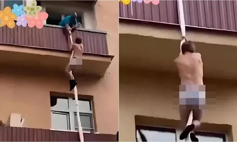 Bị bắt quả tang ngoại tình, người đàn ông trèo cửa sổ chạy trốn trong tình trạng khỏa thân