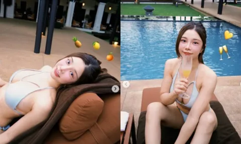 Nữ MC gây sốt nửa đêm: Diện bikini không che nổi vòng một gợi cảm, đường cong quyến rũ khiến MXH chao đảo