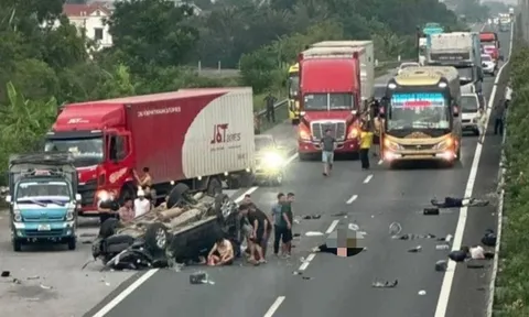 Vụ ô tô biển xanh nổ lốp, lật ngửa ở cao tốc Cầu Giẽ - Ninh Bình: Sức khỏe các nạn nhân hiện ra sao?