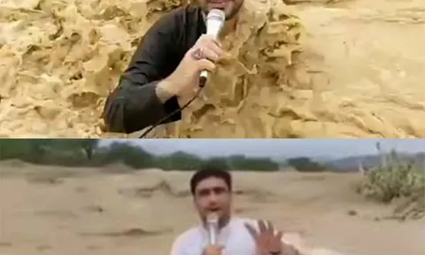 Phóng viên bị cuốn trôi khi đưa tin trực tiếp lũ lụt, clip hiện trường khiến nhiều người "rụng tim"