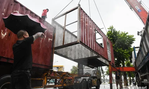 Ông chủ nhà hàng chi 54 triệu đồng/ngày thuê container chắn cửa chống bão mà vẫn chưa yên tâm vì điều này