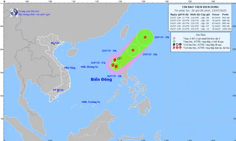 Dự báo thời tiết ngày 24/7/2025: Cơn bão số 4 mang tên Cỏ may, hướng đi bất ngờ