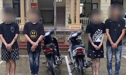 Danh tính nhóm 4 người dưới 18 tuổi mang theo hung khí tấn công, phá hoại xe máy và lấy biển số giữa đêm tại Bắc Ninh