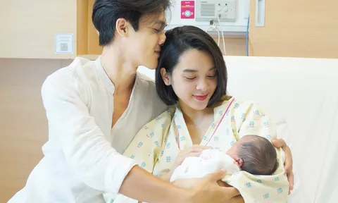 Quỳnh Lương sinh con với thiếu gia Trà Vinh: Khoe ảnh đi đẻ "bao ngầu", đặt tên em bé ai đọc cũng khen hay