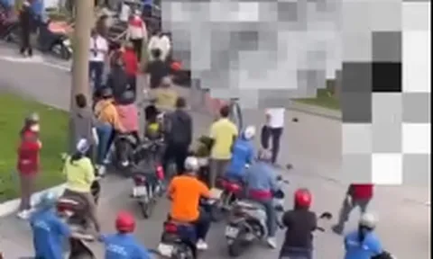 Clip: 2 nhóm nam, nữ ẩu đả tại cổng sau Công ty Biti's trong Khu Công nghiệp Amata gây náo loạn