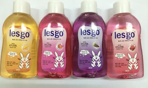 Thu hồi và tiêu hủy lô nước súc miệng Lesgo trẻ em do chứa Methylparaben