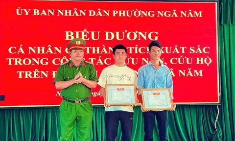 Hai thanh niên dũng cảm cứu người bị đuối nước vừa được khen thưởng là ai?