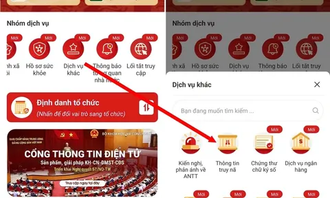 Hướng dẫn xem Danh sách truy nã trên ứng dụng VNeID như thế nào (phiên bản 2.2.2)?