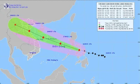 Dự kiến bão Bualoi ảnh hưởng mạnh nhất vào sáng thứ 2, ngày 29/9, đề xuất cho học sinh nghỉ học