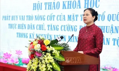 Phát huy vai trò nòng cốt của MTTQ Việt Nam trong thực hiện dân chủ, thuận xã hội