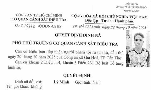 Lý Minh đầu thú sau khi đọc báo