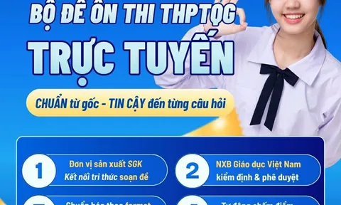 Bộ đề chuẩn format mới nhất cho kỳ thi THPT quốc gia từ nền tảng Học liệu số sắp ra mắt