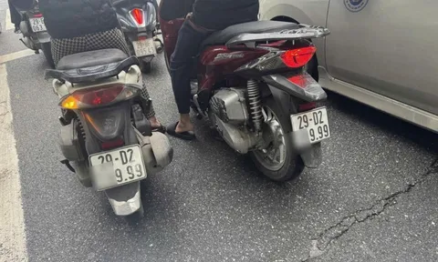 Công an thông tin chính thức về 2 chiếc SH cùng mang biển "tứ quý 9" "sánh đôi" trên đường