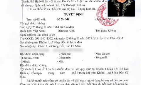 Công an TP Hà Nội truy nã Đỗ Xa Mí