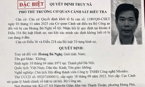 Truy nã đặc biệt Chủ tịch Hội đồng thành viên Công ty TNHH Công nghệ NhoNho