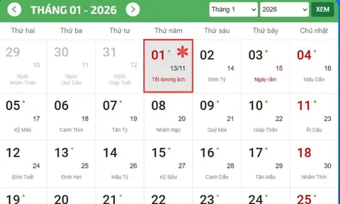 Chính thức: Bộ Nội vụ đề xuất Tết dương lịch 2026 được nghỉ 4 ngày, vì sao?