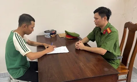 Trần Đăng Vương và Lê Mạnh Cường đầu thú