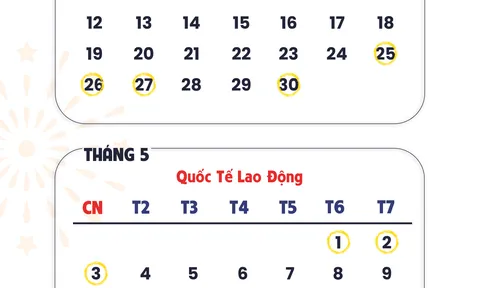 "Giỗ Tổ và 30/4-1/5 được nghỉ 9 ngày": Bộ Nội vụ thông tin chính thức