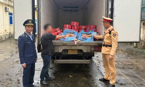 Quảng Ninh: Tiêu hủy 300kg chân giò lợn đông lạnh không đảm bảo vệ sinh an toàn thực phẩm, không rõ nguồn gốc xuất xứ