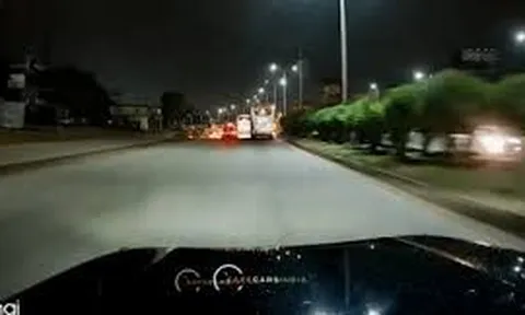 Clip ghi lại cảnh tài xế vừa cầm lái vừa uống bia, gây tai nạn giao thông rồi bỏ chạy