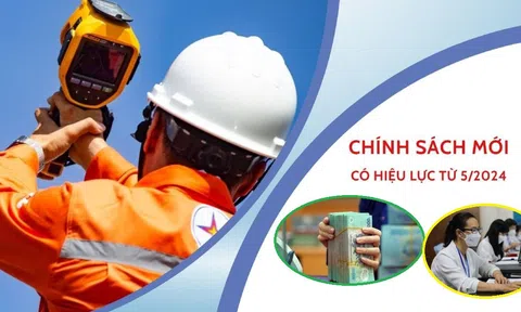 Loạt chính sách mới có hiệu lực từ tháng 5/2024