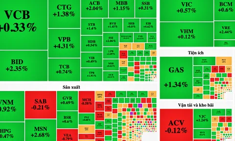 Dầu khí ngược dòng đã kéo mạnh VN-Index tăng 11 điểm kết phiên