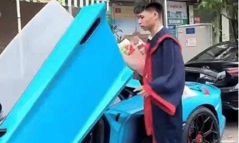 Danh tính chàng trai lái siêu xe “dự tốt nghiệp” ở Hà Nội hút triệu view