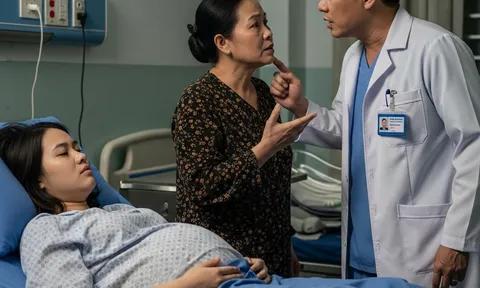 Mẹ chồng kiên quyết bắt đẻ thường, tôi nằm khóc trên bàn sinh