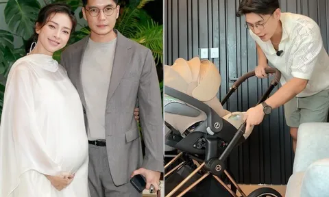 Bố bỉm sữa Huy Trần chi trăm triệu sắm đồ cho con gái: Từ tất thông minh 10 triệu đến ghế ngồi trên lưng 6 triệu gây tranh cãi