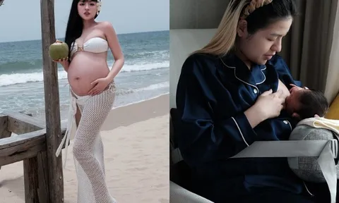 "Hot girl trứng rán" sinh con cho chồng đại gia, được tặng sổ đỏ, cảnh cho con bú ai nhìn cũng thấy thương