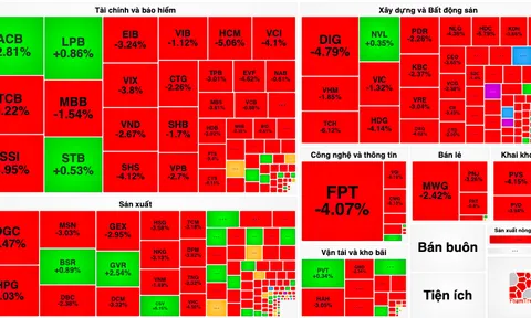 VN-Index rơi 19 điểm, thanh khoản cao đột biến